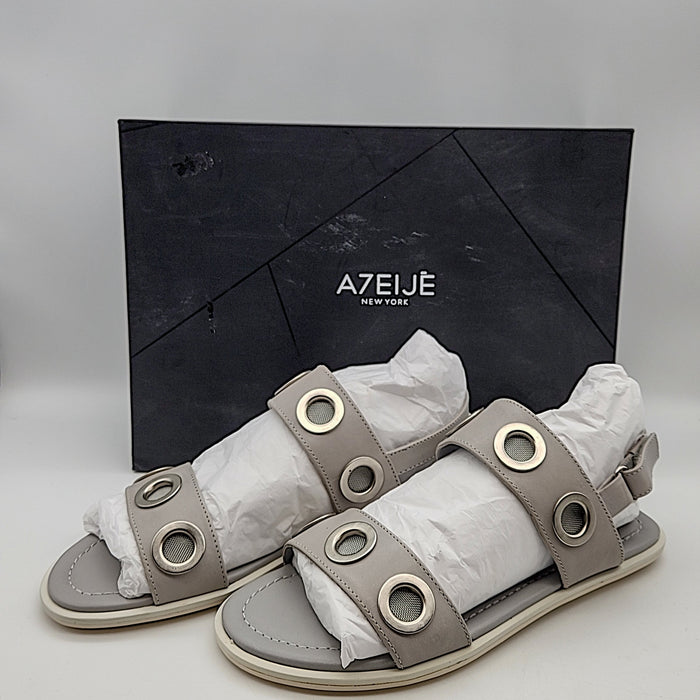 ATELJE (Atelje)New York Women's Sandals, Size 6.5/Grey by Vanessa Jane