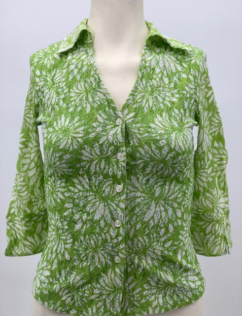 I.n.c. International Concepts Petite Short-Sleeve Lattice Top, Size Petite Small by Vanessa Jane