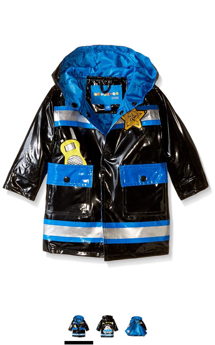 Wippette Baby Policeman Rainwear, Royal, 18 Months by Vanessa Jane