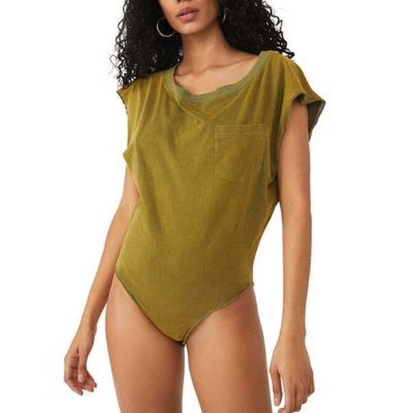 Free People Road Trip Cotton Bodysuit by Vanessa Jane