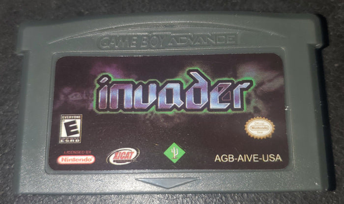 Invader GBA Video Game Cartridge Nintendo Game Boy Advance 2002 by VintageVideoGameStore