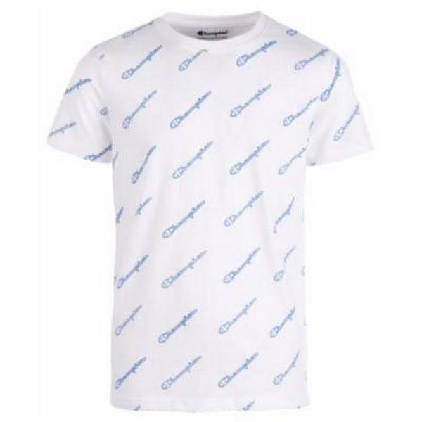Champion Boys Script Logo T-Shirt by Vanessa Jane