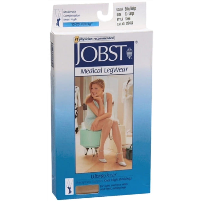 Jobst Medical LegWear Knee High 15-20 mmHg Ultra Sheer Medium Silky Beige by Pasteur Pharmacy