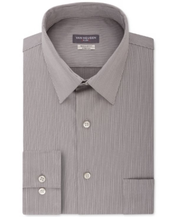 Van Heusen Mens Regular Fit Flex Collar Dress Shirt , Size Large by Vanessa Jane