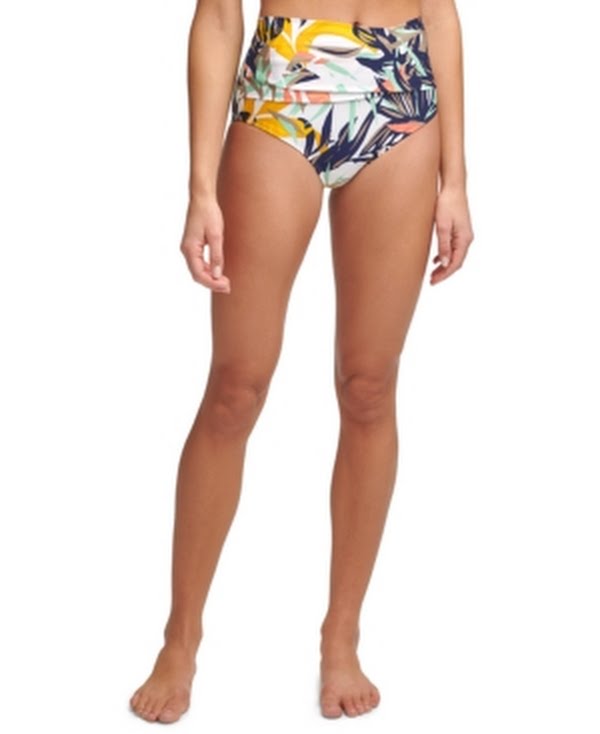 Calvin Klein Womens Swim High Waisted Bathing Suit Bottoms Swimsuit Separates by Vanessa Jane