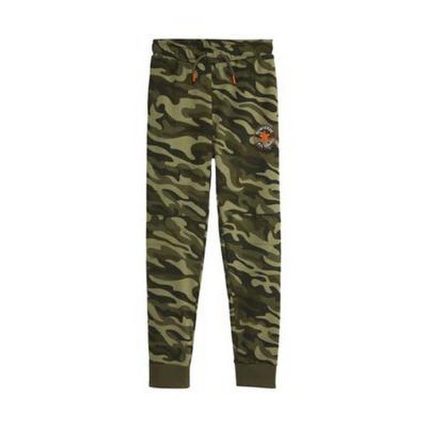 Converse Boys Camo Patch Field Surplus Jogger Pants in Green, Size Medium by Vanessa Jane