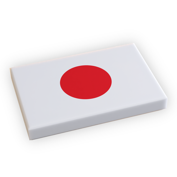 Japan Flag (2x3 Tile) made using LEGO part by B3 Customs