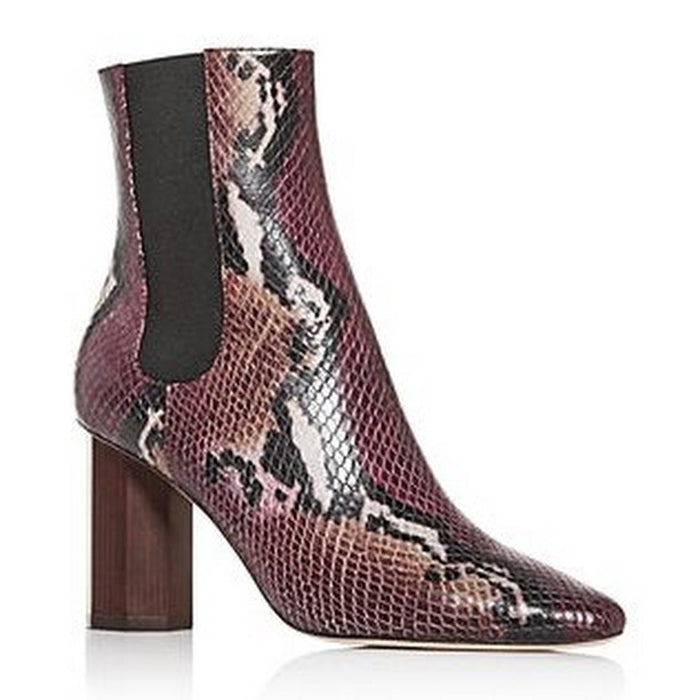 Donald J Pliner Womens Laila High-Heel Bootie, Plum Leather Size 7M by Vanessa Jane
