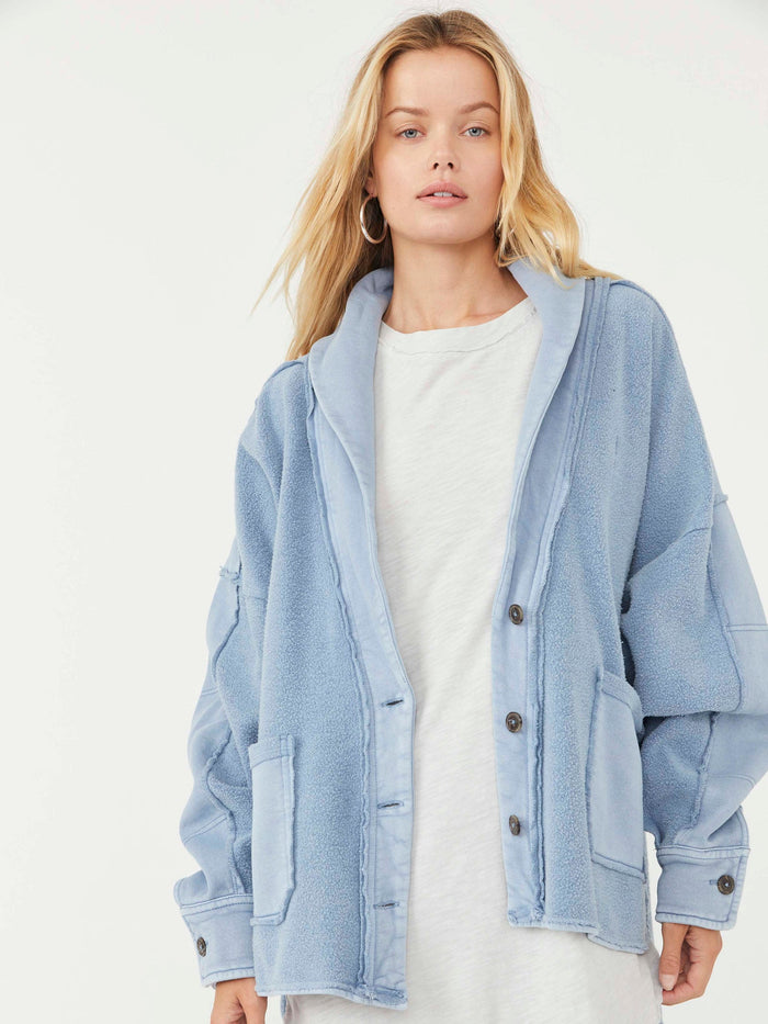 Free People L108101 Womens Larkspur Jordan Jacket, Size Medium by Vanessa Jane