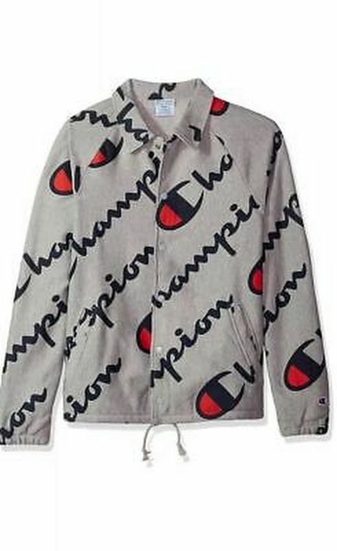 Champion LIFE Men's Reverse Weave French Terry Coaches Jacket, Size Large by Vanessa Jane