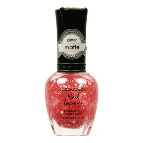 KLEANCOLOR Glitter Matte Nail Lacquer - Blush Pink by Avera Group