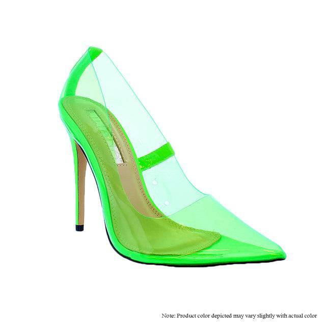 The Glass Slipper - Neon Green {Order 1 1/2 Size Larger} by The House of Stylez