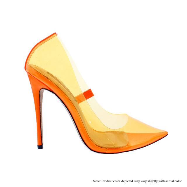 The Glass Slipper - Orange {Order 1 1/2 Size Larger} by The House of Stylez