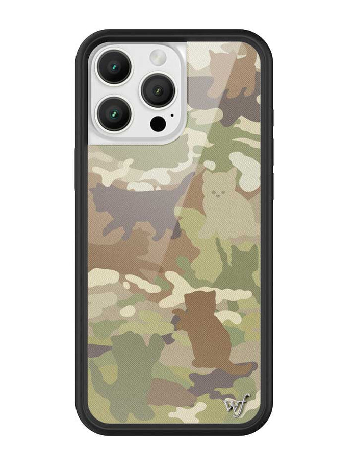 Cat Camo iPhone Case by Wildflower Cases