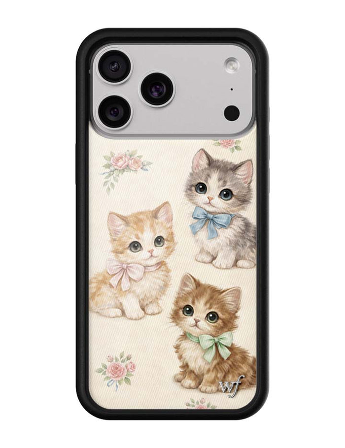 Vintage Kittens iPhone Case by Wildflower Cases