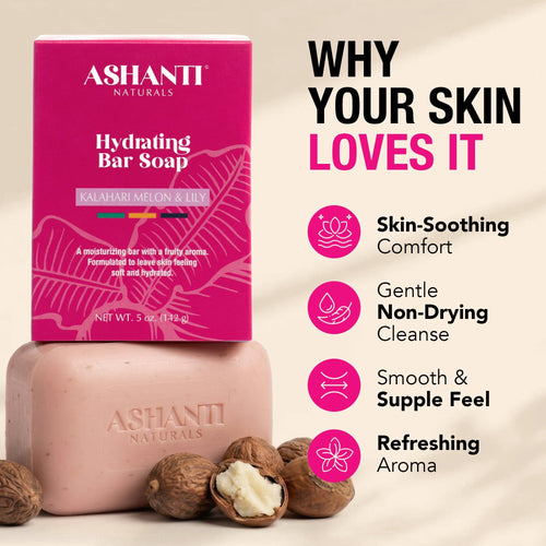 Hydrating Kalahari Melon & Lily Soap Bar by AshantiNaturals