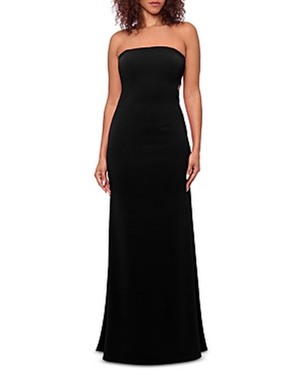 Aqua Strapless Gown, Size 6 by Vanessa Jane