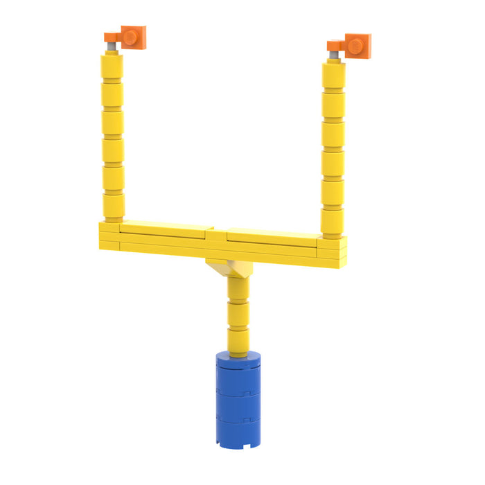 Football Field Goal Post made using LEGO parts by B3 Customs