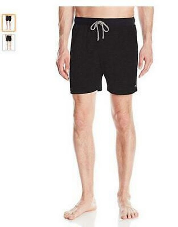 Kenneth Cole New York Mens Marled Jam Shorts, Black, Size Medium by Vanessa Jane