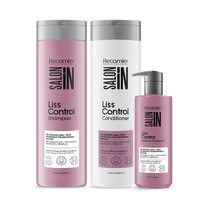 Recamier Salon In Liss Control Kit: Shampoo, Conditioner & Leave-In, 10.1 oz
