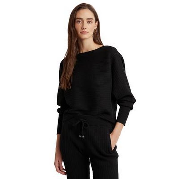 Lauren Ralph Lauren Ribbed Boatneck Sweater, Size XS by Vanessa Jane