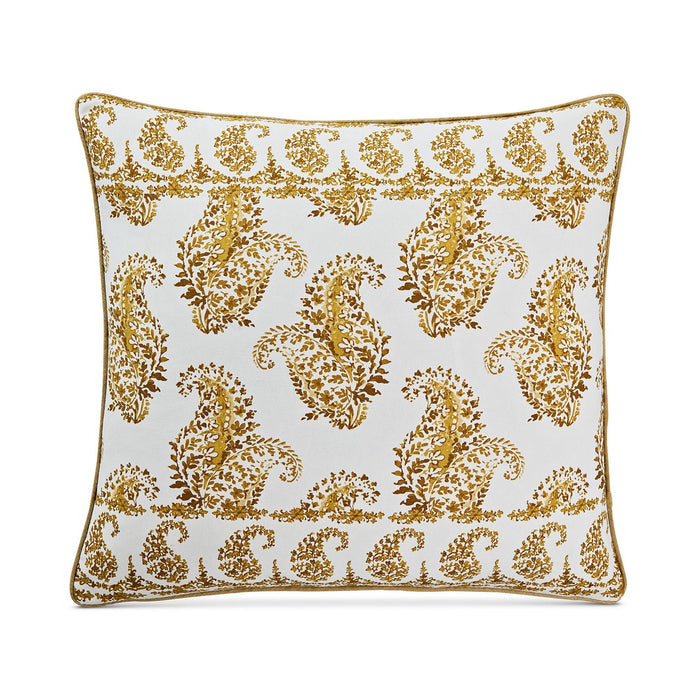 Lacourte 20 x 20 Timara Yellow Embroidered Decorative Pillow by Vanessa Jane