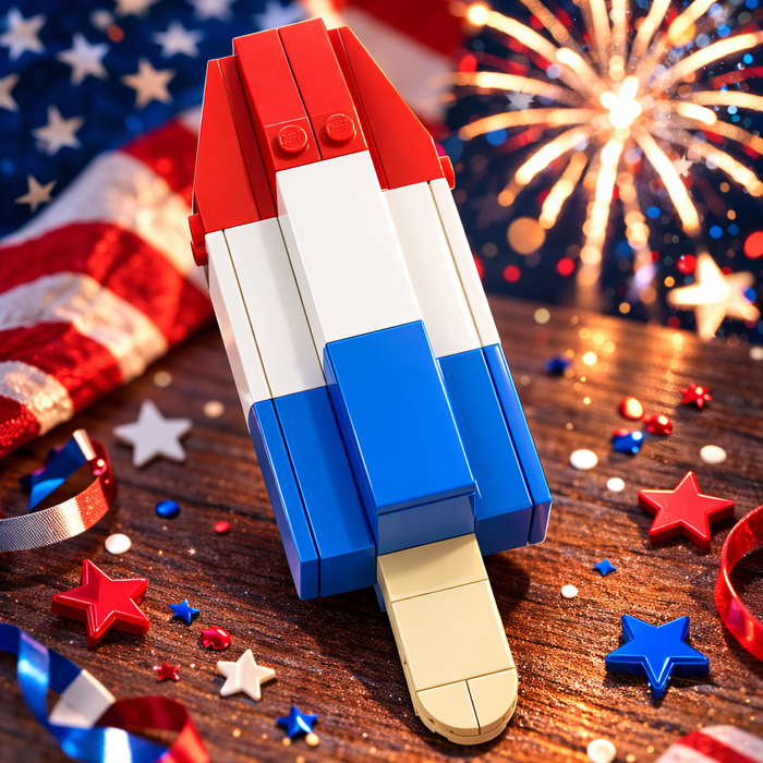Liberty Popsicle (4th of July Fun!) Building Set by B3 Customs