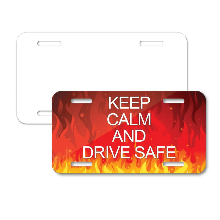 Sublimation License Plate Blank - White Gloss 12"x6" by INNOSUB USA by INNOSUB USA