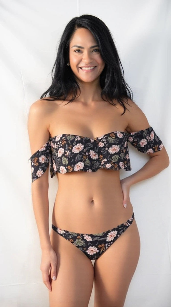 ONeill Womens Colleen Flounce Bikini Top by Vanessa Jane