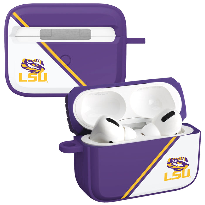 LSU Tigers HDX Champion Series Apple AirPods Pro 1 & 2 Case Cover by Affinity Bands