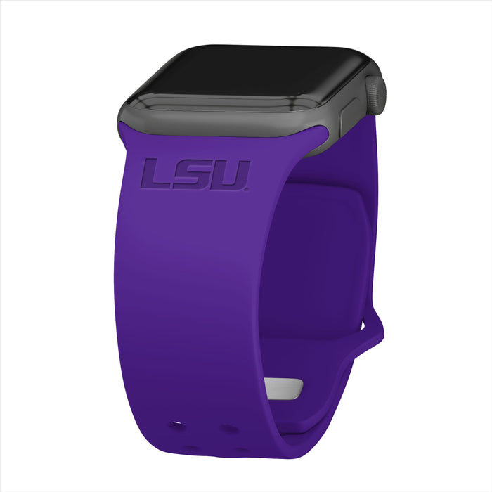 Louisiana State Tigers Engraved Apple Watch Band by Affinity Bands