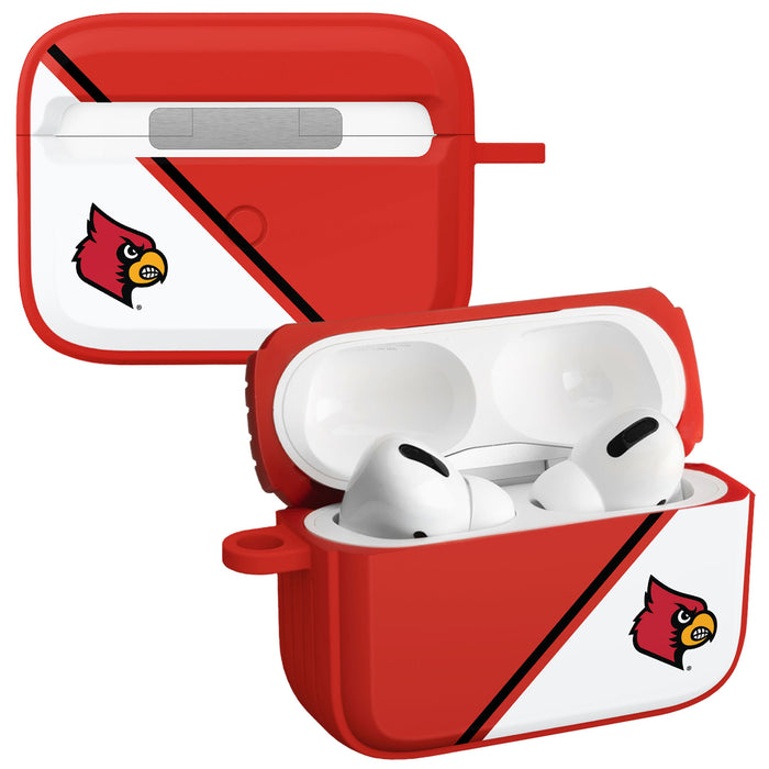 Louisville Cardinals HDX Champion Series Apple AirPods Pro 1 & 2 Case Cover by Affinity Bands