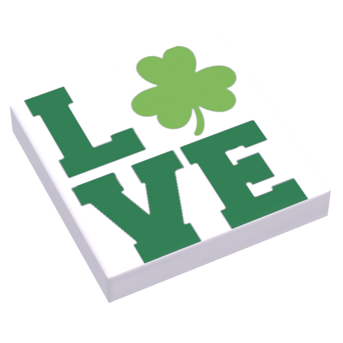L☘️VE St. Patrick's Day 2x2 Tile by B3 Customs