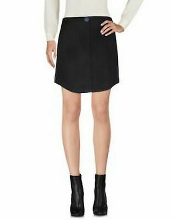 Emporio Armani Satin Techno Two-tone Mini Skirt, Size 4US by Vanessa Jane