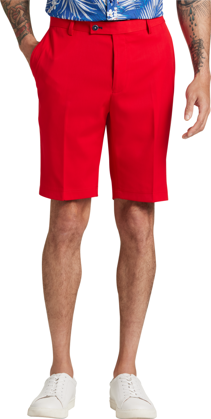 Paisley and Gray Mens Slim Fit Shorts by Vanessa Jane