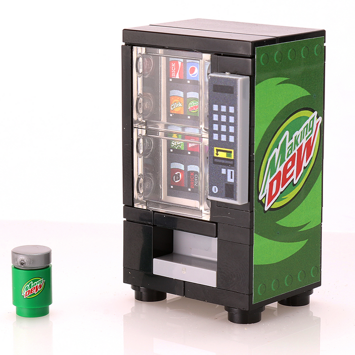 Making Dew - B3 Customs Soda Vending Machine made using LEGO parts by B3 Customs