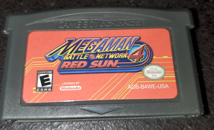 Mega Man Battle Network 4 Red Sun GBA Video Game Boy Advance 2004 by VintageVideoGameStore