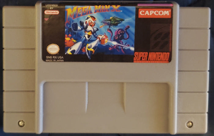Mega Man X SNES Video Game Cartridge Super Nintendo 1993 by VintageVideoGameStore