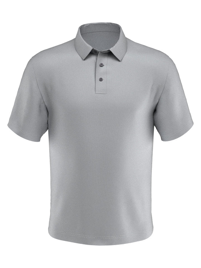 PGA Tour Mens Airflux Solid Golf Polo Shirt – Sleet, Size Large by Vanessa Jane