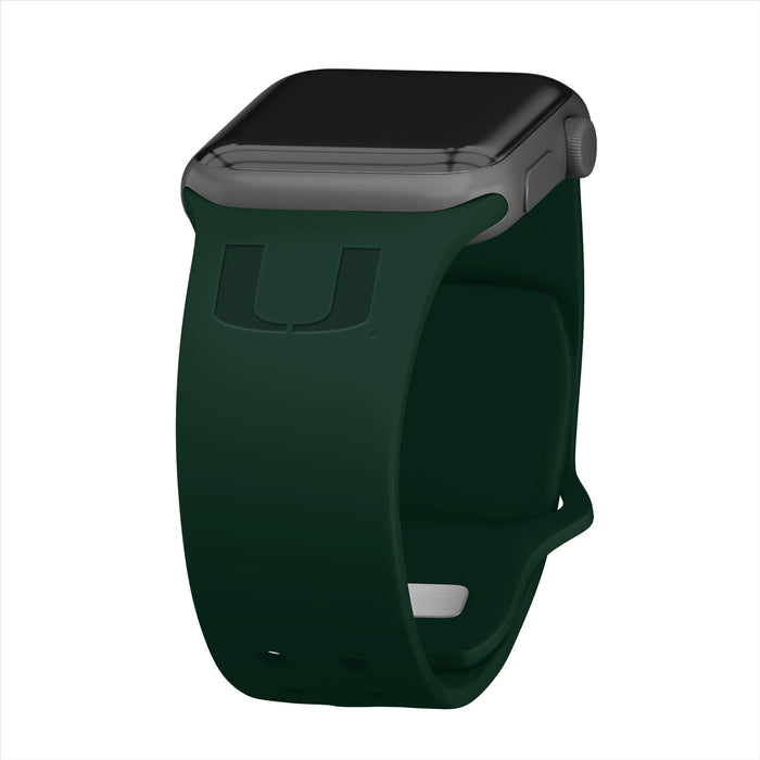 Miami Hurricanes Engraved Apple Watch Band by Affinity Bands