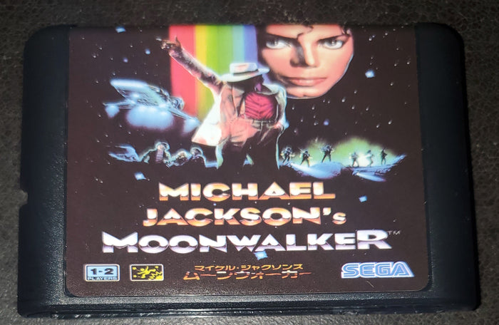 Michael Jackson Moonwalker Sega Genesis Mega Drive Game Cartridge 1990