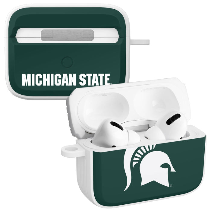 Michigan State MSU Spartans HDX Apple Airpods Pro 1 & 2 Case Cover by Affinity Bands