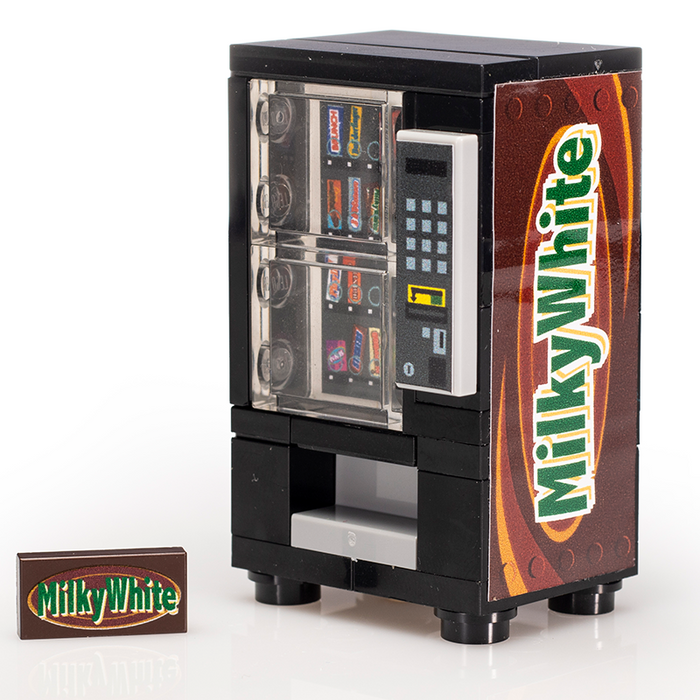Milky White - B3 Customs® Candy Vending Machine by B3 Customs