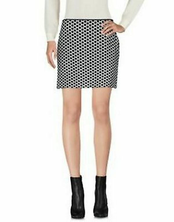 MARNI Techno Fabric Polka Dot Mini skirt, Size 6 by Vanessa Jane