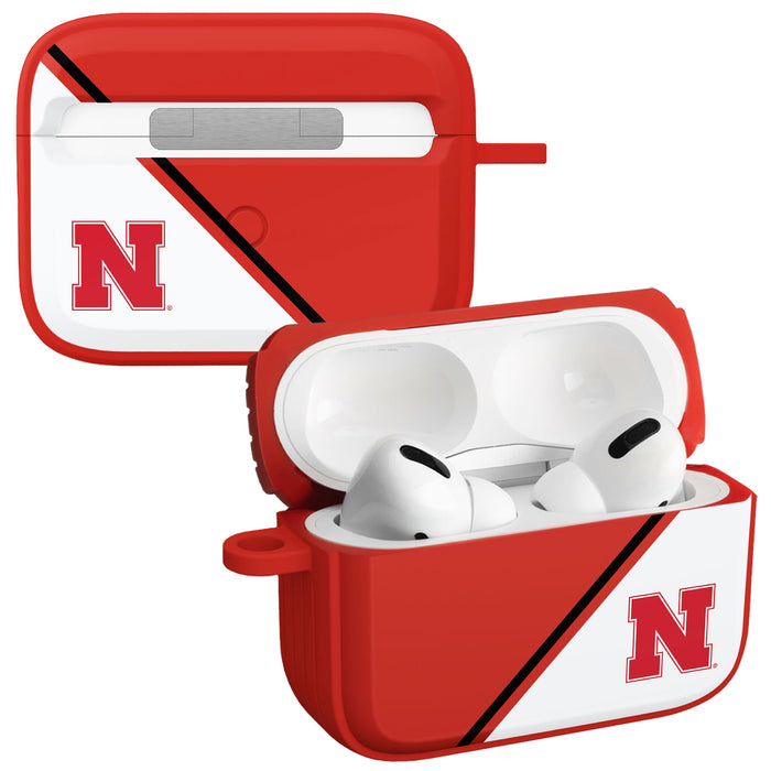 Nebraska Huskers HDX Champion Series Apple AirPods Pro 1 & 2 Case Cover by Affinity Bands