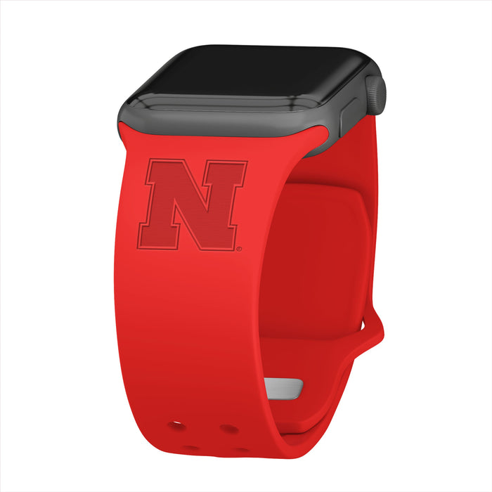 Nebraska Huskers Engraved Apple Watch Band by Affinity Bands