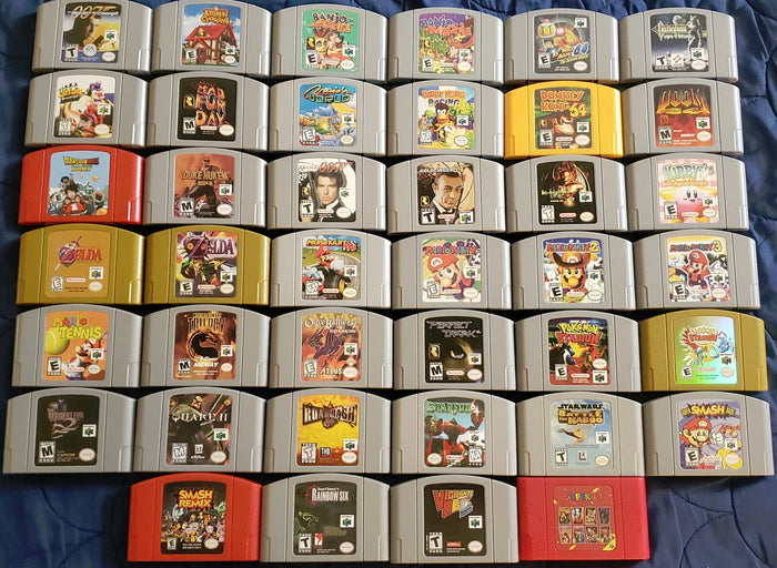 N64 Nintendo 64 Video Game Cartridge Collection by VintageVideoGameStore