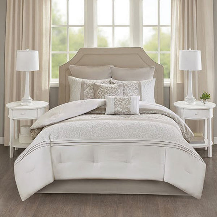 510 Design Lynda Embroidered 8 Piece Comforter Set by Vanessa Jane