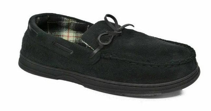 Gold Toe Mens Tie Moccasin Slippers by Vanessa Jane