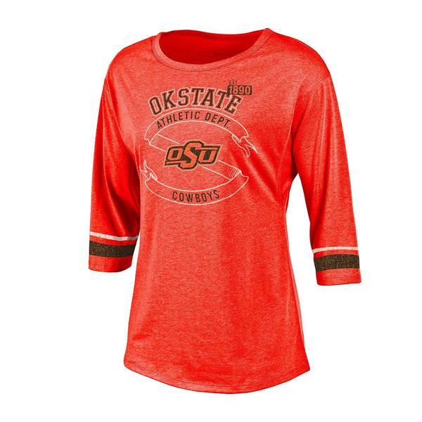 Champion NCAA Oklahoma State Cowboys Womens Poly Dolman Tunic Top, L/12/14 by Vanessa Jane